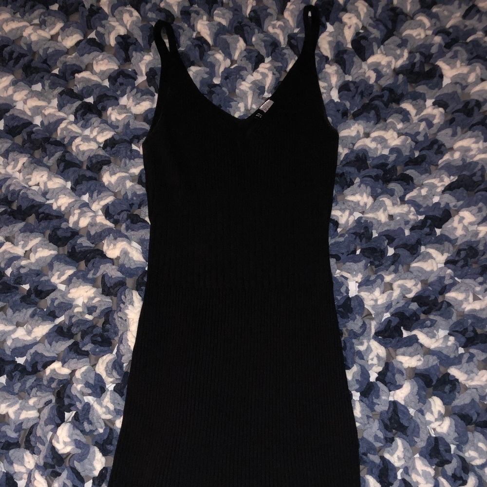 Black sweater dress
